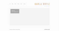 Desktop Screenshot of karlaortizart.com